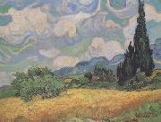 Vincent Van Gogh Wheat Field with Cypresses at the Haute Galline near Eygalieres (nn04) painting